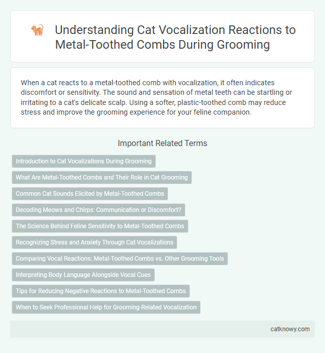 Understanding Cat Vocalization Reactions to Metal-Toothed Combs During Grooming