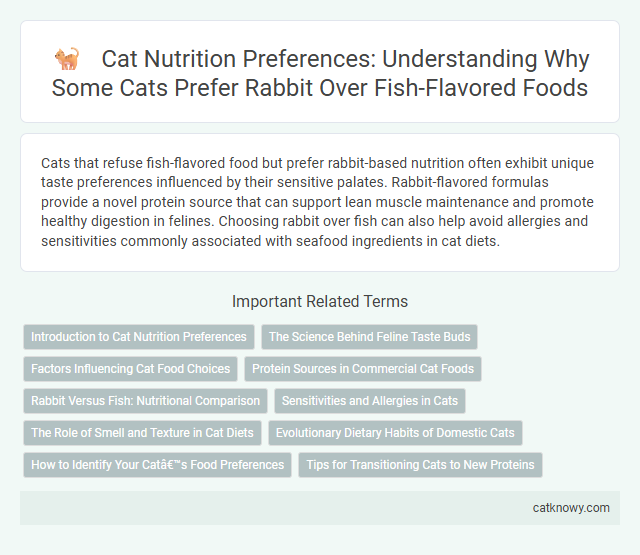 Cat Nutrition Preferences: Understanding Why Some Cats Prefer Rabbit Over Fish-Flavored Foods