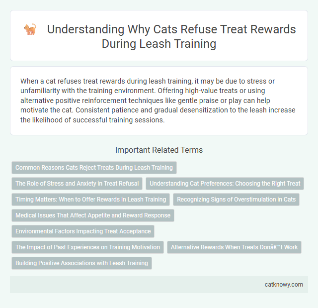 Understanding Why Cats Refuse Treat Rewards During Leash Training