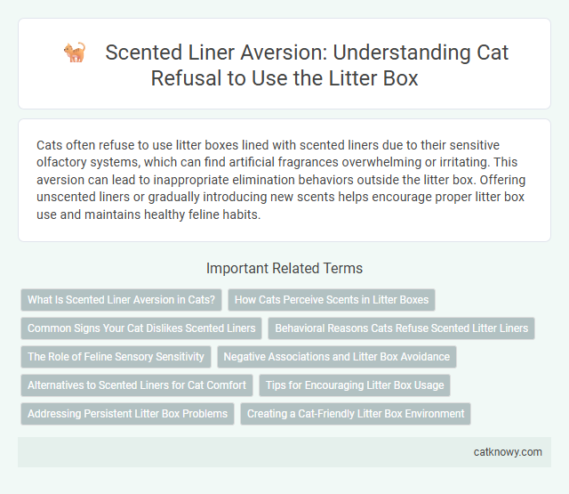 Scented Liner Aversion: Understanding Cat Refusal to Use the Litter Box