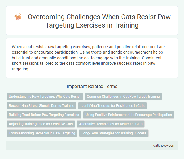 Overcoming Challenges When Cats Resist Paw Targeting Exercises in Training