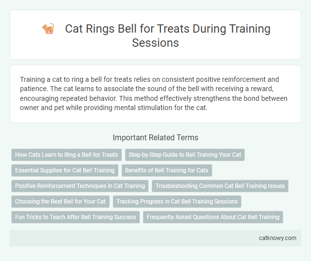 Cat Rings Bell for Treats During Training Sessions