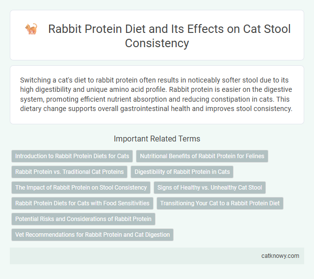 Rabbit Protein Diet and Its Effects on Cat Stool Consistency