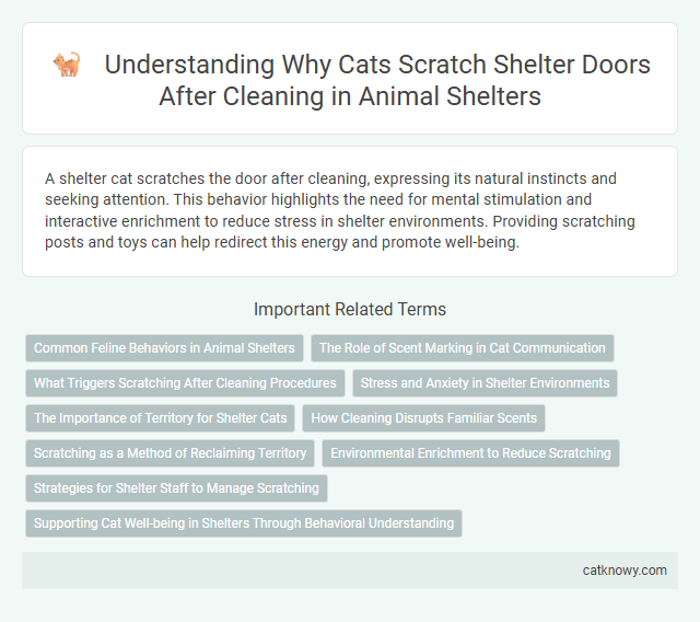 Understanding Why Cats Scratch Shelter Doors After Cleaning in Animal Shelters