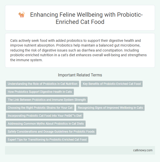 Enhancing Feline Wellbeing with Probiotic-Enriched Cat Food