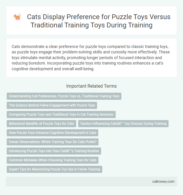 Cats Display Preference for Puzzle Toys Versus Traditional Training Toys During Training