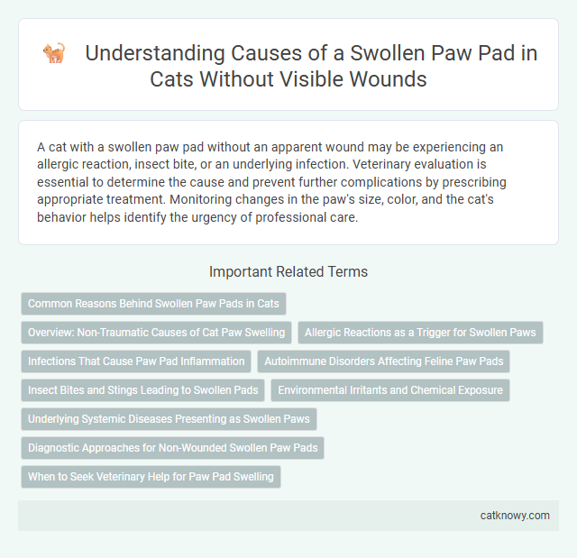 Understanding Causes of a Swollen Paw Pad in Cats Without Visible Wounds