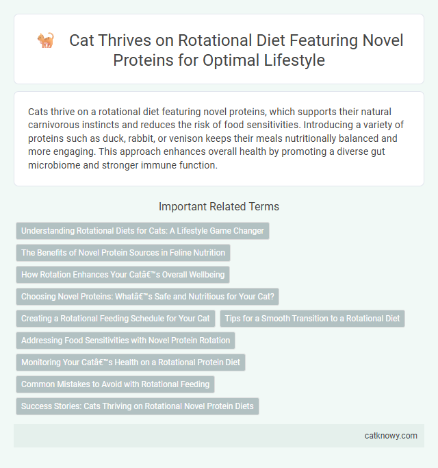 Cat Thrives on Rotational Diet Featuring Novel Proteins for Optimal Lifestyle