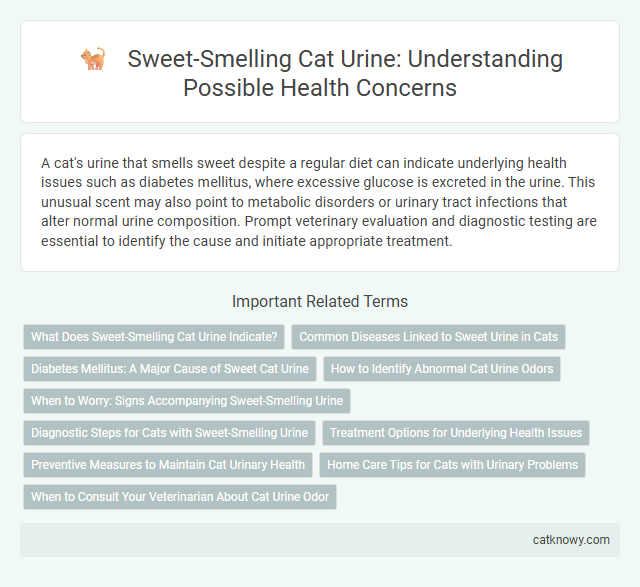 Sweet-Smelling Cat Urine: Understanding Possible Health Concerns