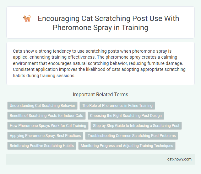 Encouraging Cat Scratching Post Use With Pheromone Spray in Training