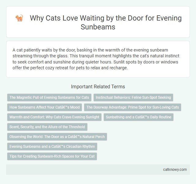 Why Cats Love Waiting by the Door for Evening Sunbeams