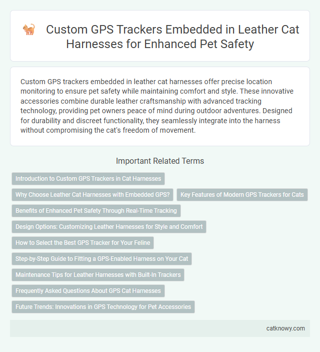 Custom GPS Trackers Embedded in Leather Cat Harnesses for Enhanced Pet Safety