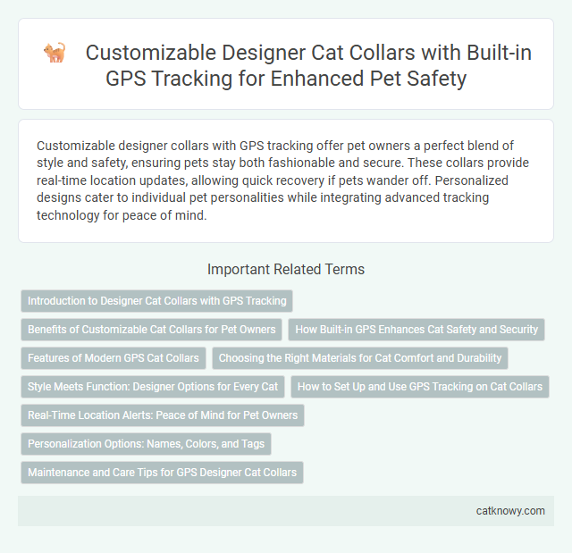 Customizable Designer Cat Collars with Built-in GPS Tracking for Enhanced Pet Safety