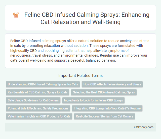 Feline CBD-Infused Calming Sprays: Enhancing Cat Relaxation and Well-Being