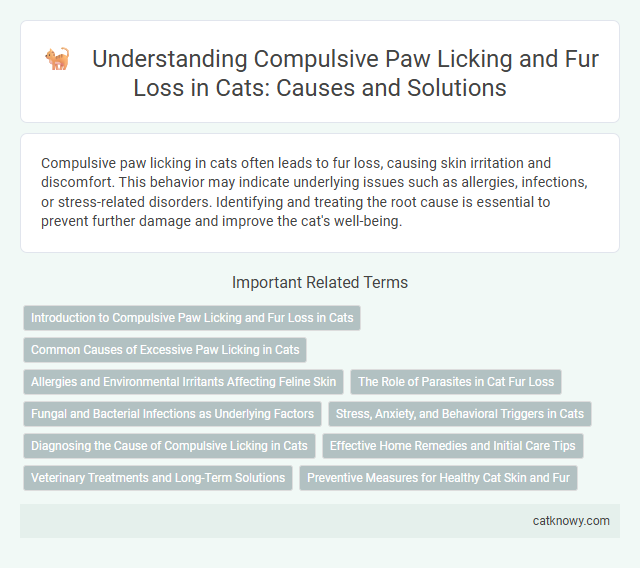 Understanding Compulsive Paw Licking and Fur Loss in Cats: Causes and Solutions