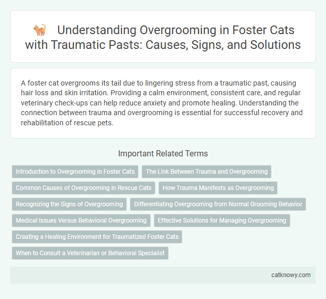 Understanding Overgrooming in Foster Cats with Traumatic Pasts: Causes, Signs, and Solutions