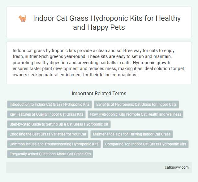Indoor Cat Grass Hydroponic Kits for Healthy and Happy Pets