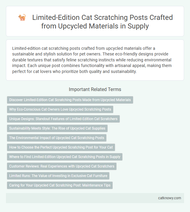 Limited-Edition Cat Scratching Posts Crafted from Upcycled Materials in Supply