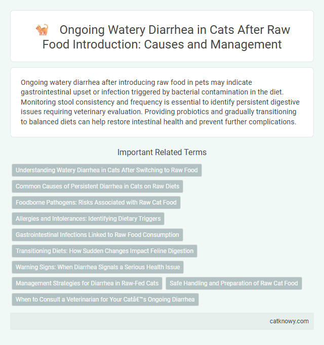Ongoing Watery Diarrhea in Cats After Raw Food Introduction: Causes and Management