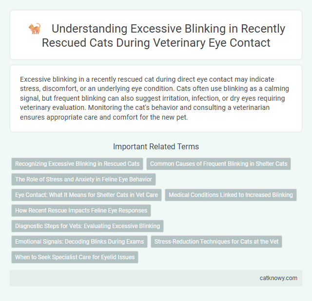 Understanding Excessive Blinking in Recently Rescued Cats During Veterinary Eye Contact