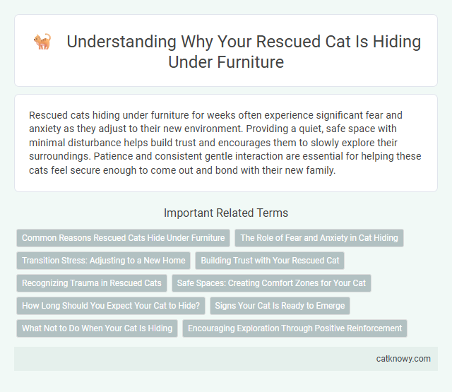 Understanding Why Your Rescued Cat Is Hiding Under Furniture