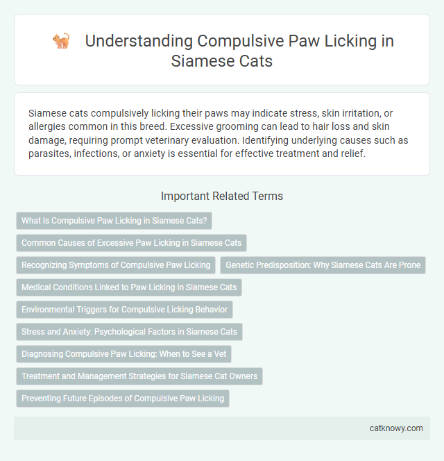 Understanding Compulsive Paw Licking in Siamese Cats