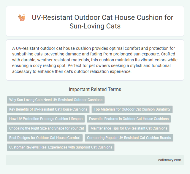 UV-Resistant Outdoor Cat House Cushion for Sun-Loving Cats