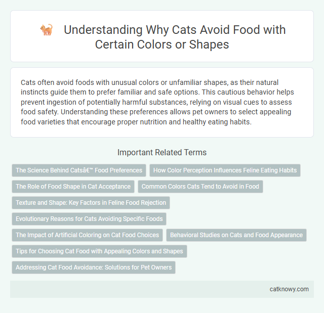 Understanding Why Cats Avoid Food with Certain Colors or Shapes