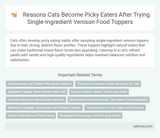 Reasons Cats Become Picky Eaters After Trying Single-Ingredient Venison Food Toppers