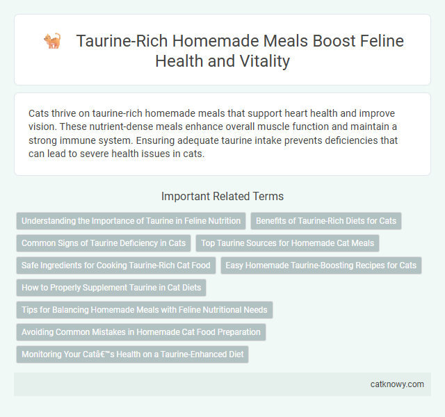 Taurine-Rich Homemade Meals Boost Feline Health and Vitality