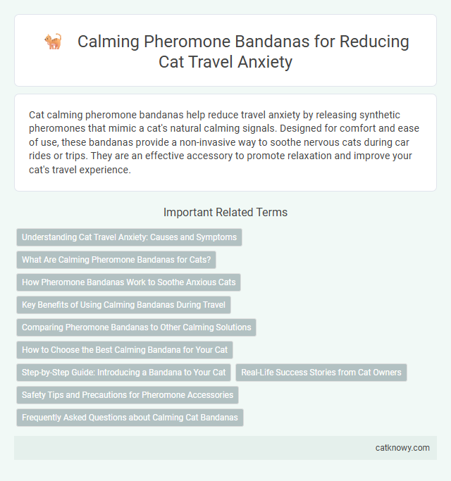 Calming Pheromone Bandanas for Reducing Cat Travel Anxiety