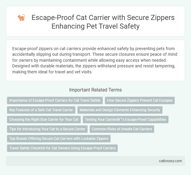 Escape-Proof Cat Carrier with Secure Zippers Enhancing Pet Travel Safety