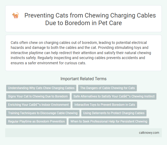 Preventing Cats from Chewing Charging Cables Due to Boredom in Pet Care