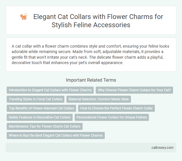 Elegant Cat Collars with Flower Charms for Stylish Feline Accessories
