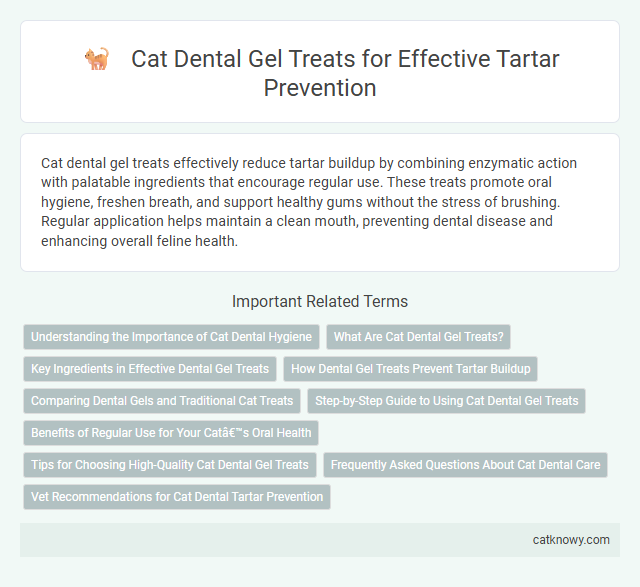 Cat Dental Gel Treats for Effective Tartar Prevention