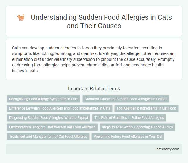 Understanding Sudden Food Allergies in Cats and Their Causes