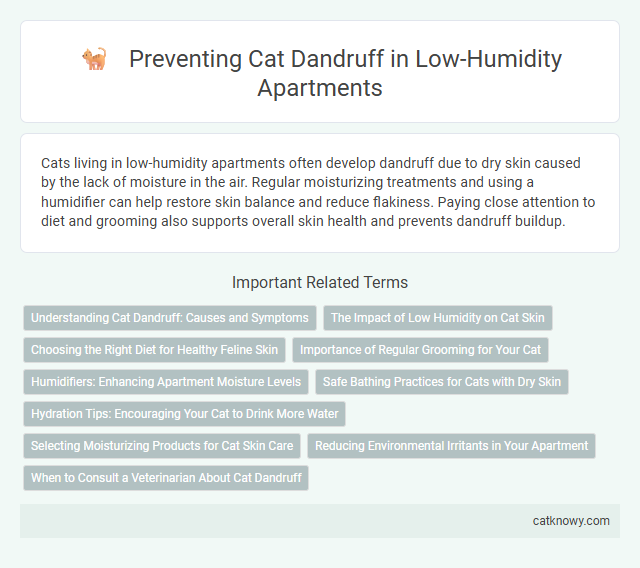 Preventing Cat Dandruff in Low-Humidity Apartments