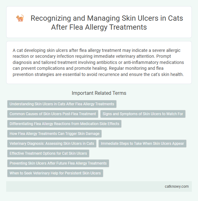 Recognizing and Managing Skin Ulcers in Cats After Flea Allergy Treatments