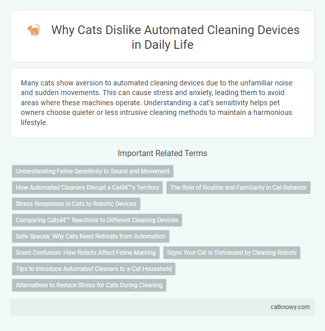 Why Cats Dislike Automated Cleaning Devices in Daily Life