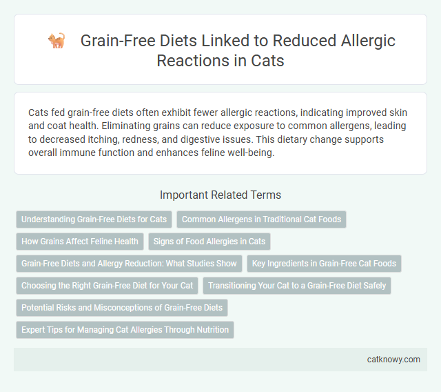 Grain-Free Diets Linked to Reduced Allergic Reactions in Cats