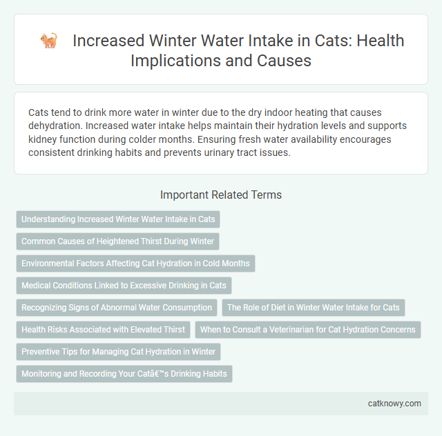 Increased Winter Water Intake in Cats: Health Implications and Causes
