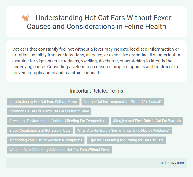 Understanding Hot Cat Ears Without Fever: Causes and Considerations in Feline Health