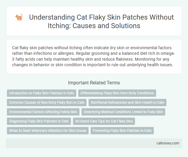 Understanding Cat Flaky Skin Patches Without Itching: Causes and Solutions