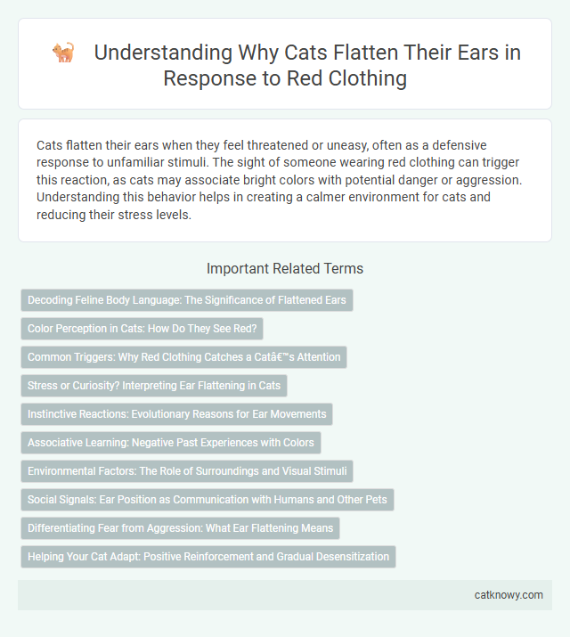 Understanding Why Cats Flatten Their Ears in Response to Red Clothing