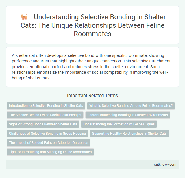 Understanding Selective Bonding in Shelter Cats: The Unique Relationships Between Feline Roommates