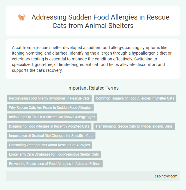 Addressing Sudden Food Allergies in Rescue Cats from Animal Shelters