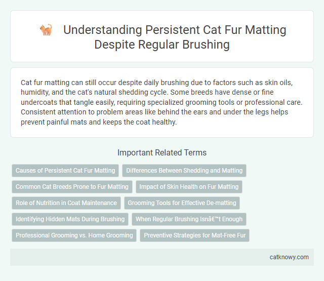 Understanding Persistent Cat Fur Matting Despite Regular Brushing