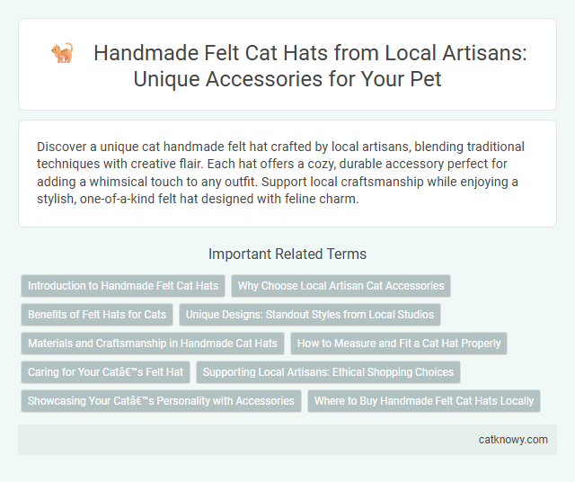Handmade Felt Cat Hats from Local Artisans: Unique Accessories for Your Pet
