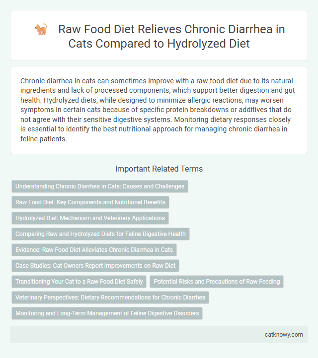 Raw Food Diet Relieves Chronic Diarrhea in Cats Compared to Hydrolyzed Diet