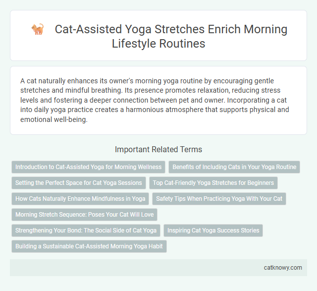 Cat-Assisted Yoga Stretches Enrich Morning Lifestyle Routines